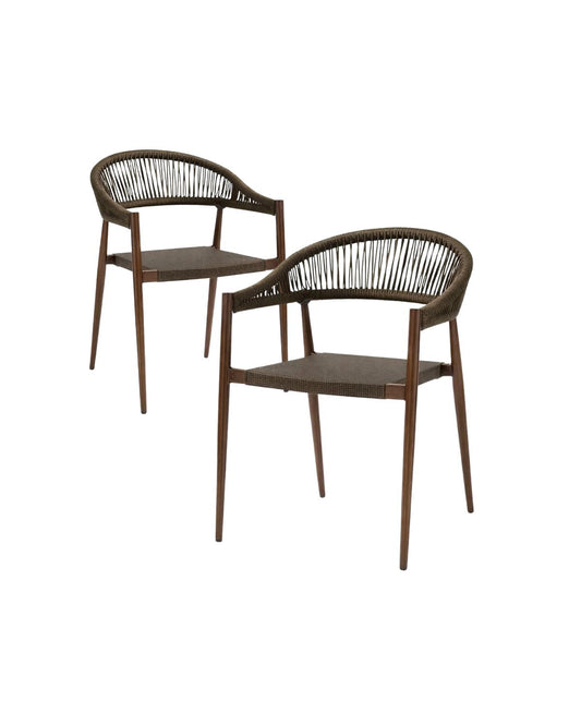 Pack 2 Sillas de Terraza Brown