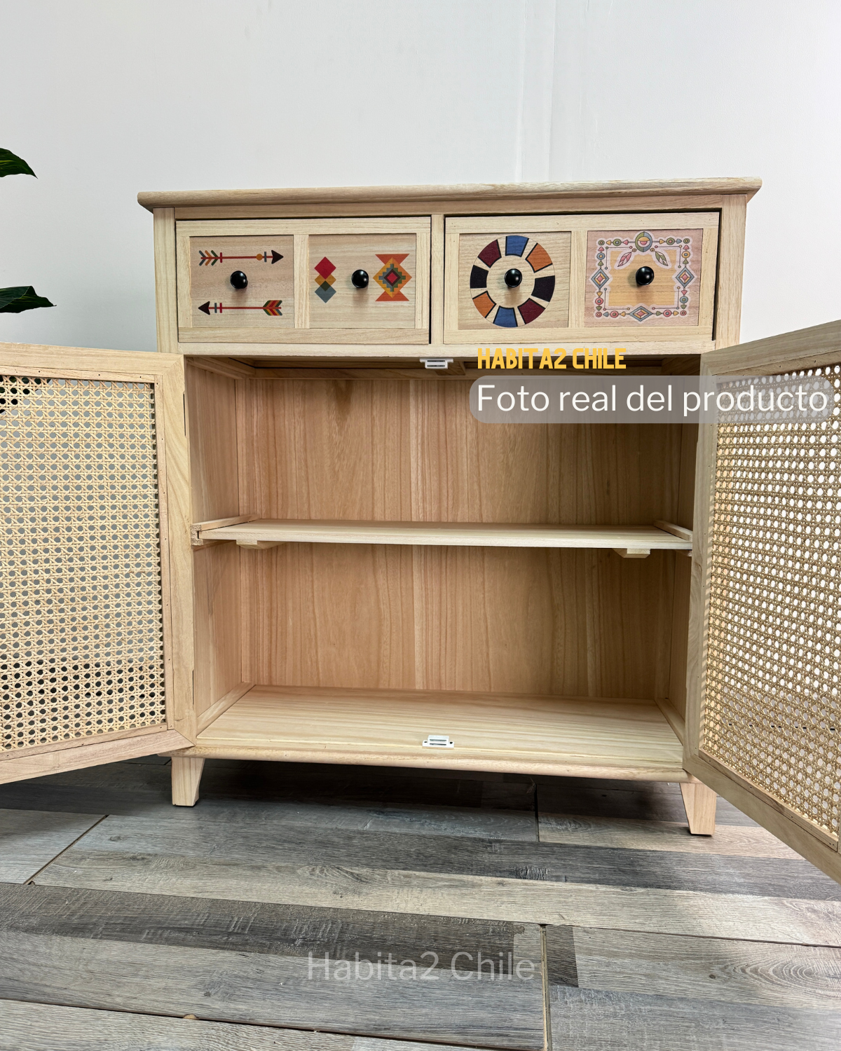 Mueble Pop Art 2 Cajones y Puertas