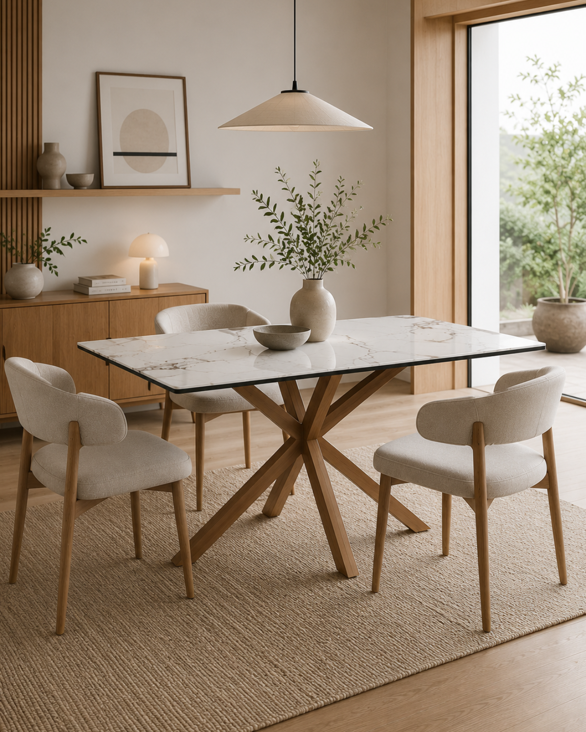 Mesa Becca Wood 140x80 cm
