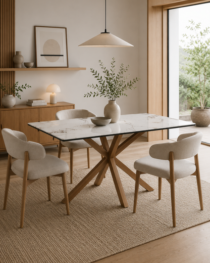 Mesa Becca Wood 140x80 cm