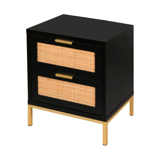 Velador Black Rattan