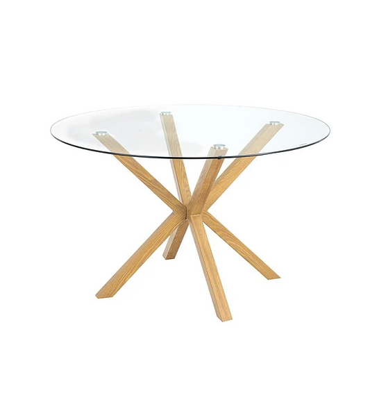 Mesa Nordic de vidrio 100 cm