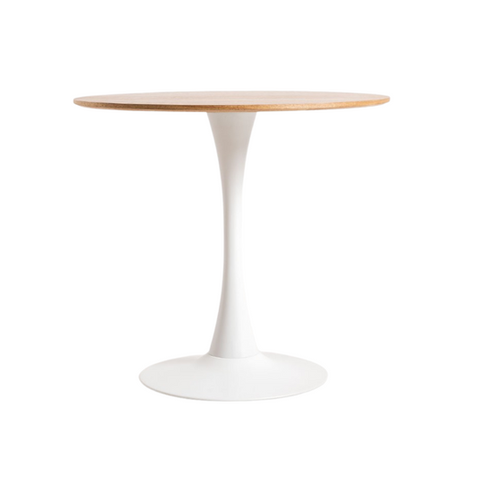 Mesa Tulip Cubierta Madera 80 cm