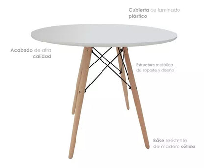 Mesa Eames Redonda 120 cm