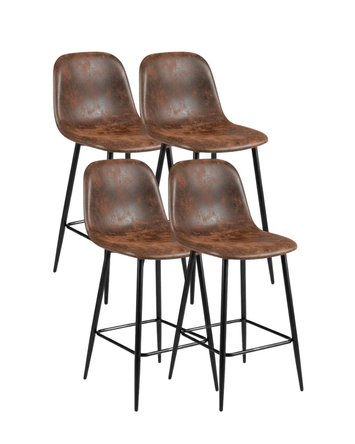 Pack 4 Taburetes Trendy Ecocuero 65cm