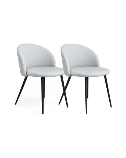 Pack 2 Sillas Nordic Lino Black