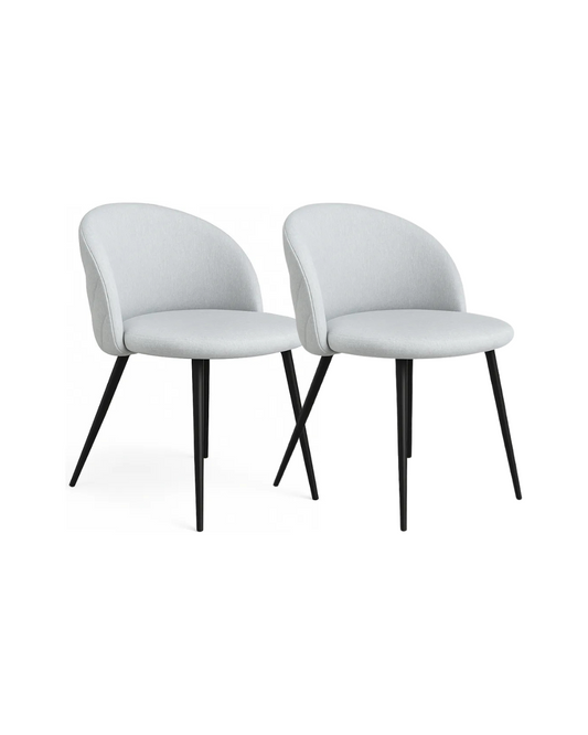 Pack 2 Sillas Nordic Lino Black