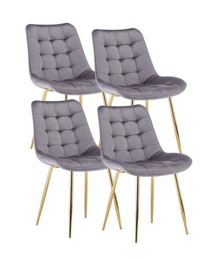 Pack 4 Sillas Roma Felpa