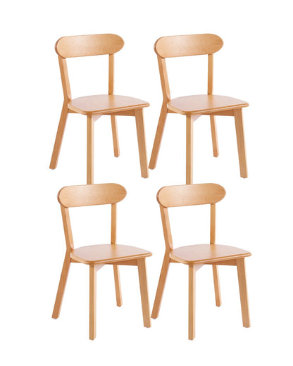 Pack 4 Sillas de Madera Fresno