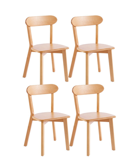 Pack 4 Sillas de Madera Fresno