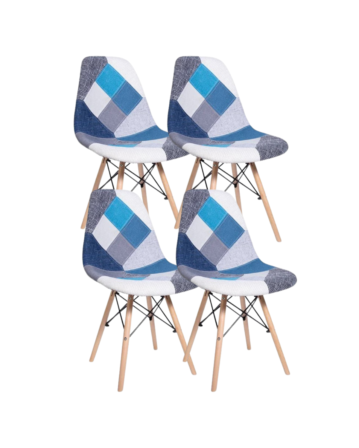Pack 4 Sillas Patchwork