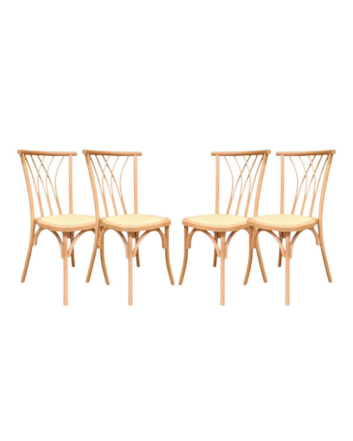 Pack 4 Sillas Amelia de Madera