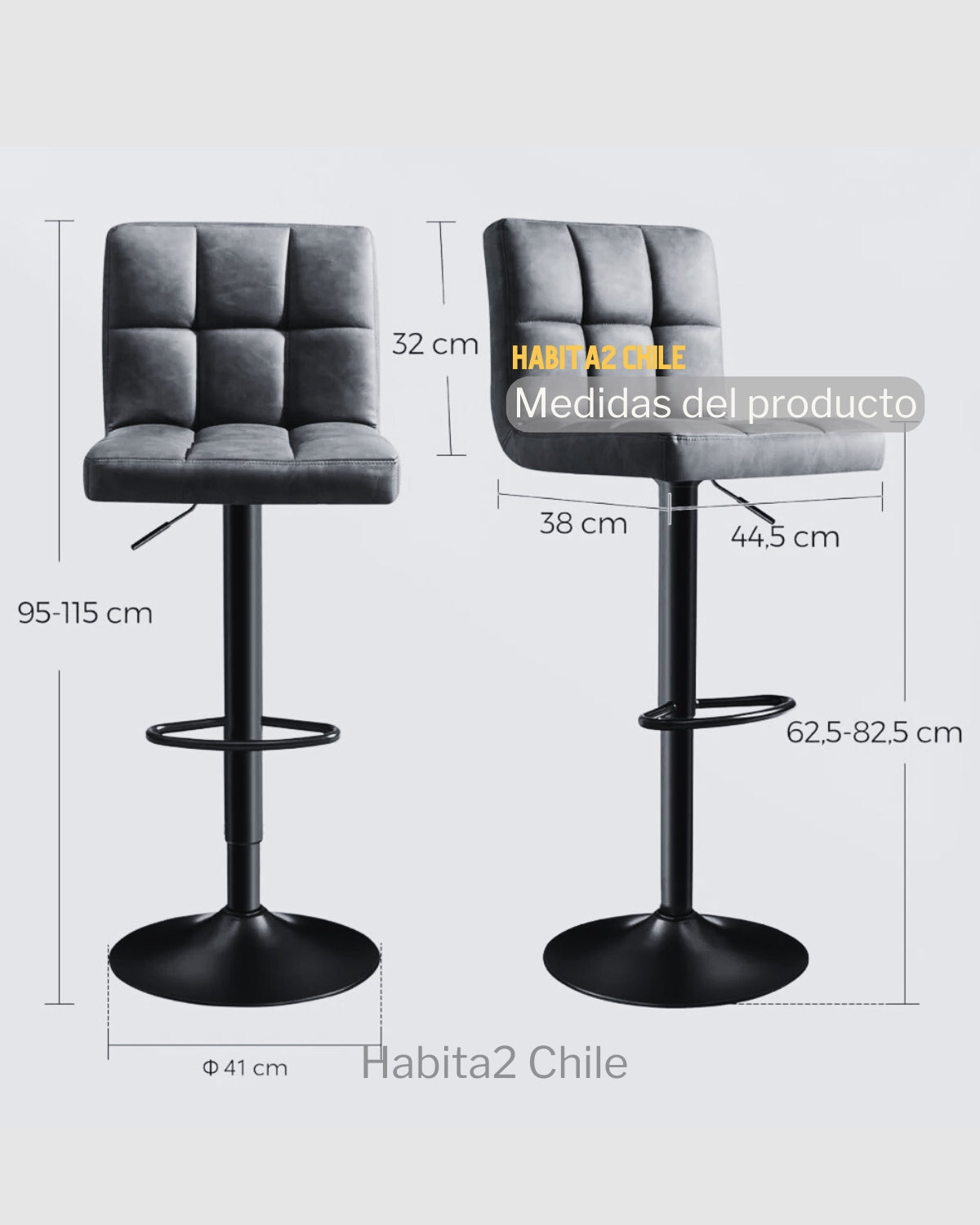 Taburete Charlotte (Ajustable)