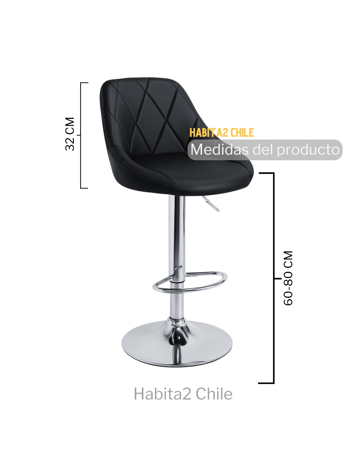 Silla de Bar Dani (Ajustable)