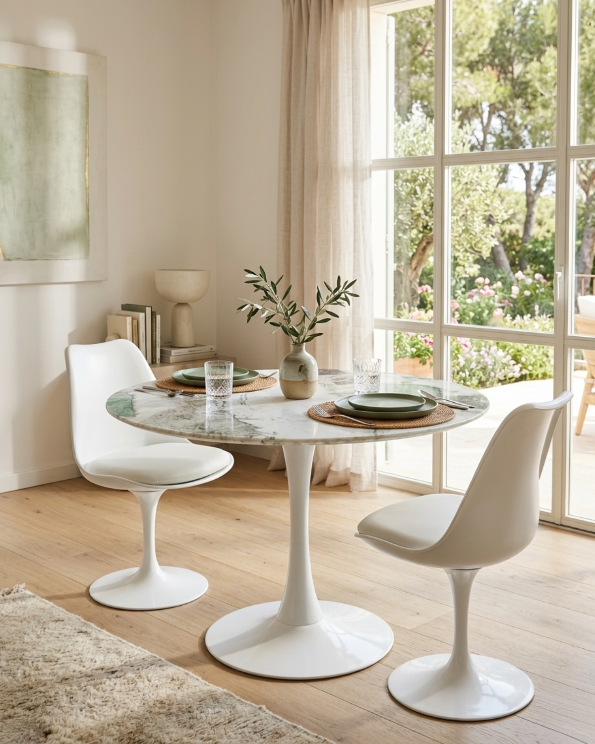 Mesa Tulip Piedra 100 cm