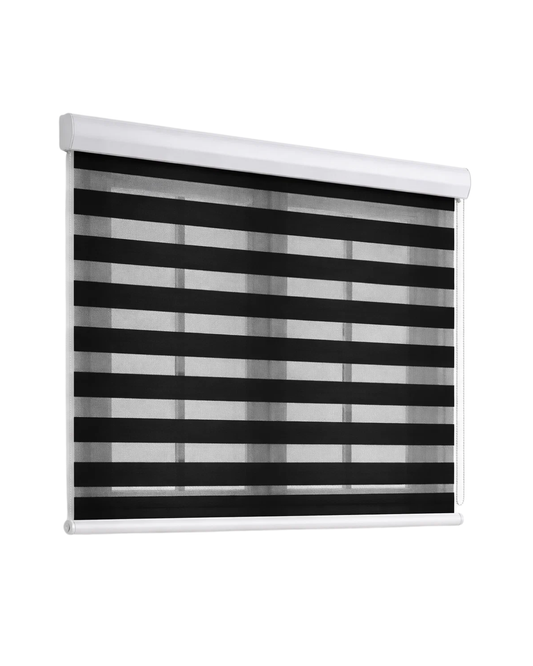 Cortina Zebra Duo Negro