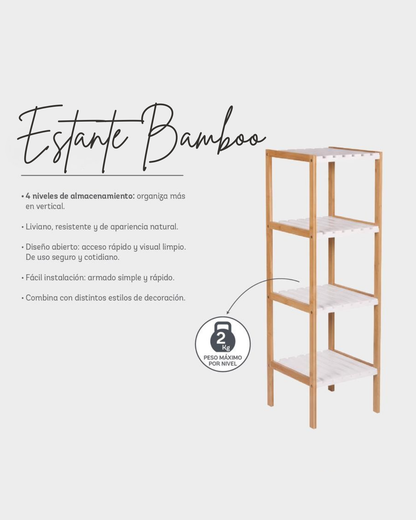 Estante Abierto Bamboo