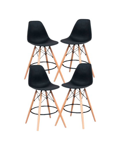 Pack 4 Taburetes Eames