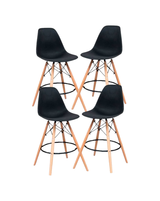 Pack 4 Taburetes Eames