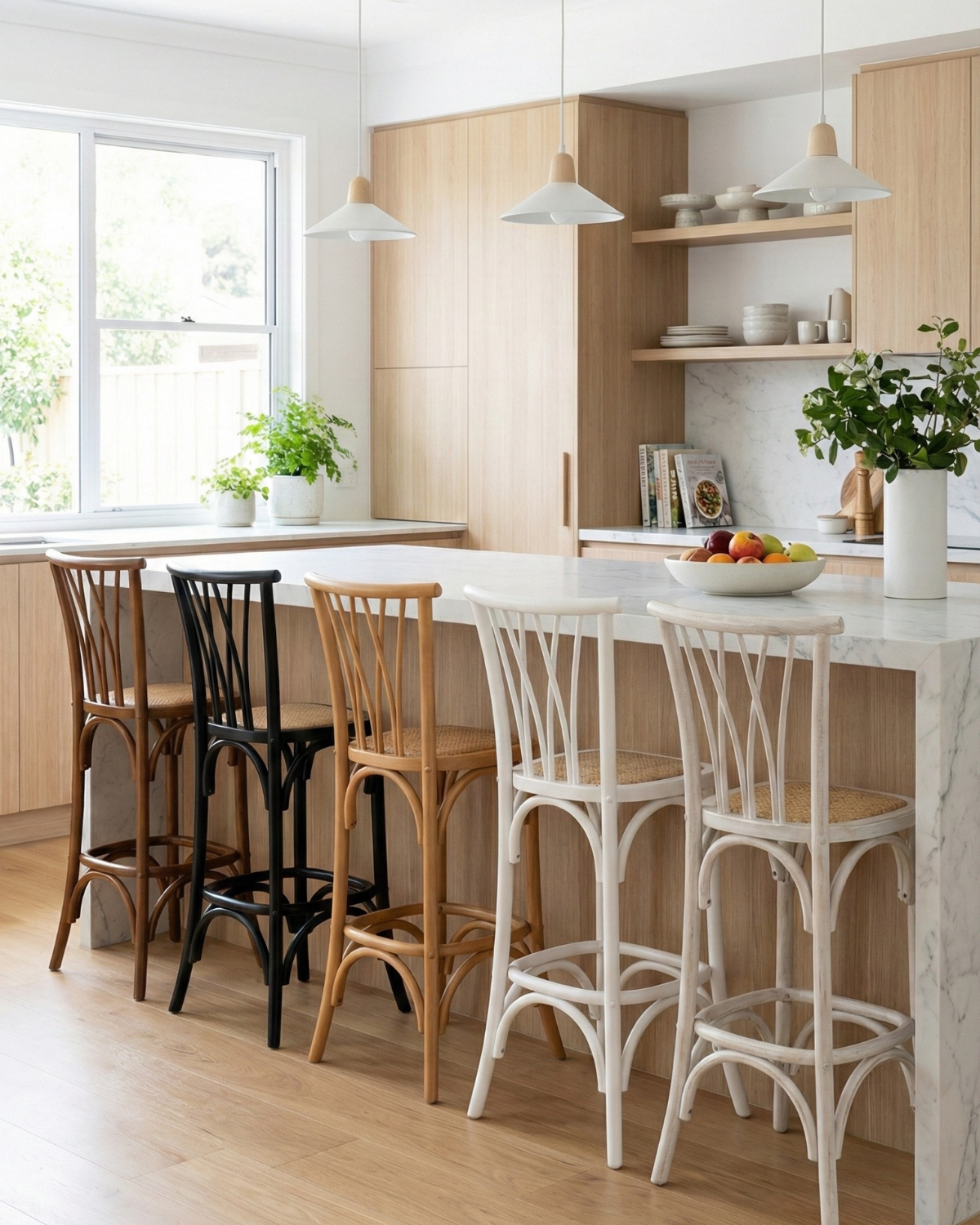 Taburete Amelia de Madera 66 cm