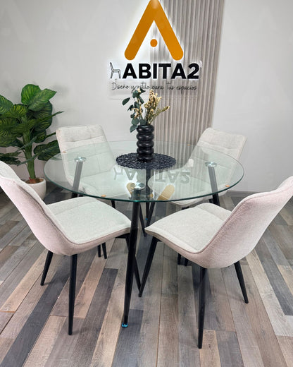 Comedor Merichair Black Minimalista