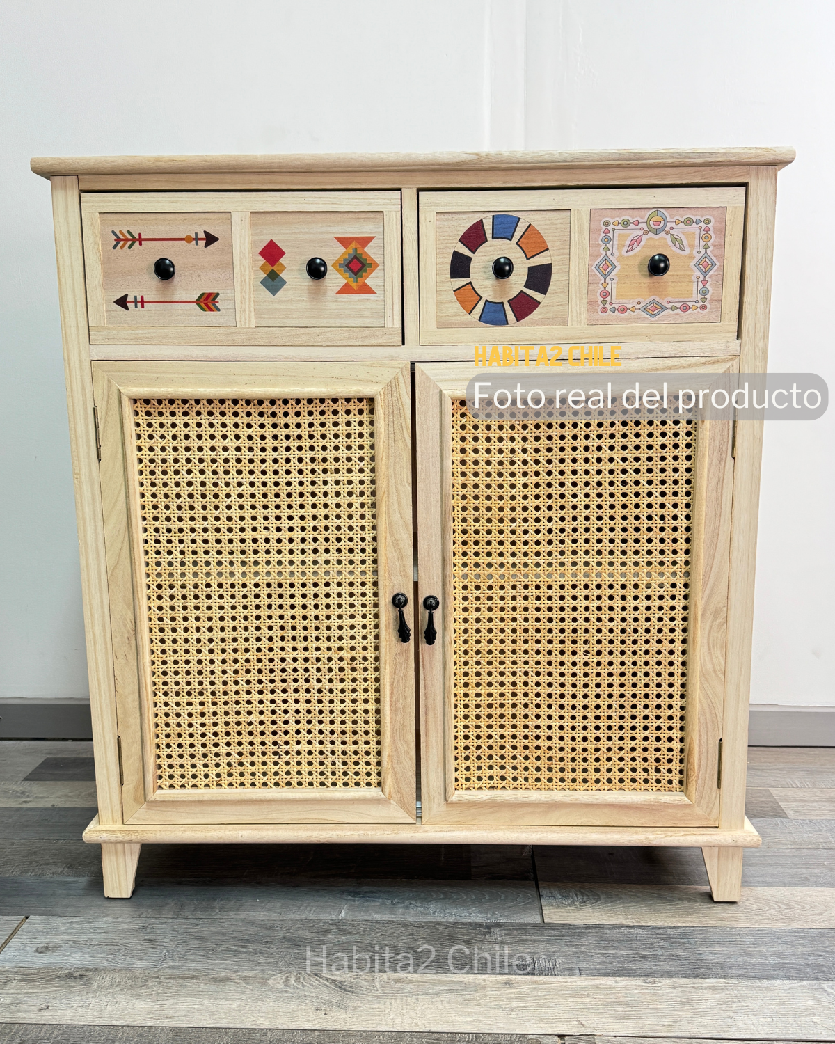 Mueble Pop Art 2 Cajones y Puertas
