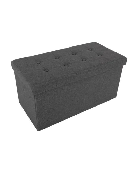 Banqueta Pouf Lino Gris