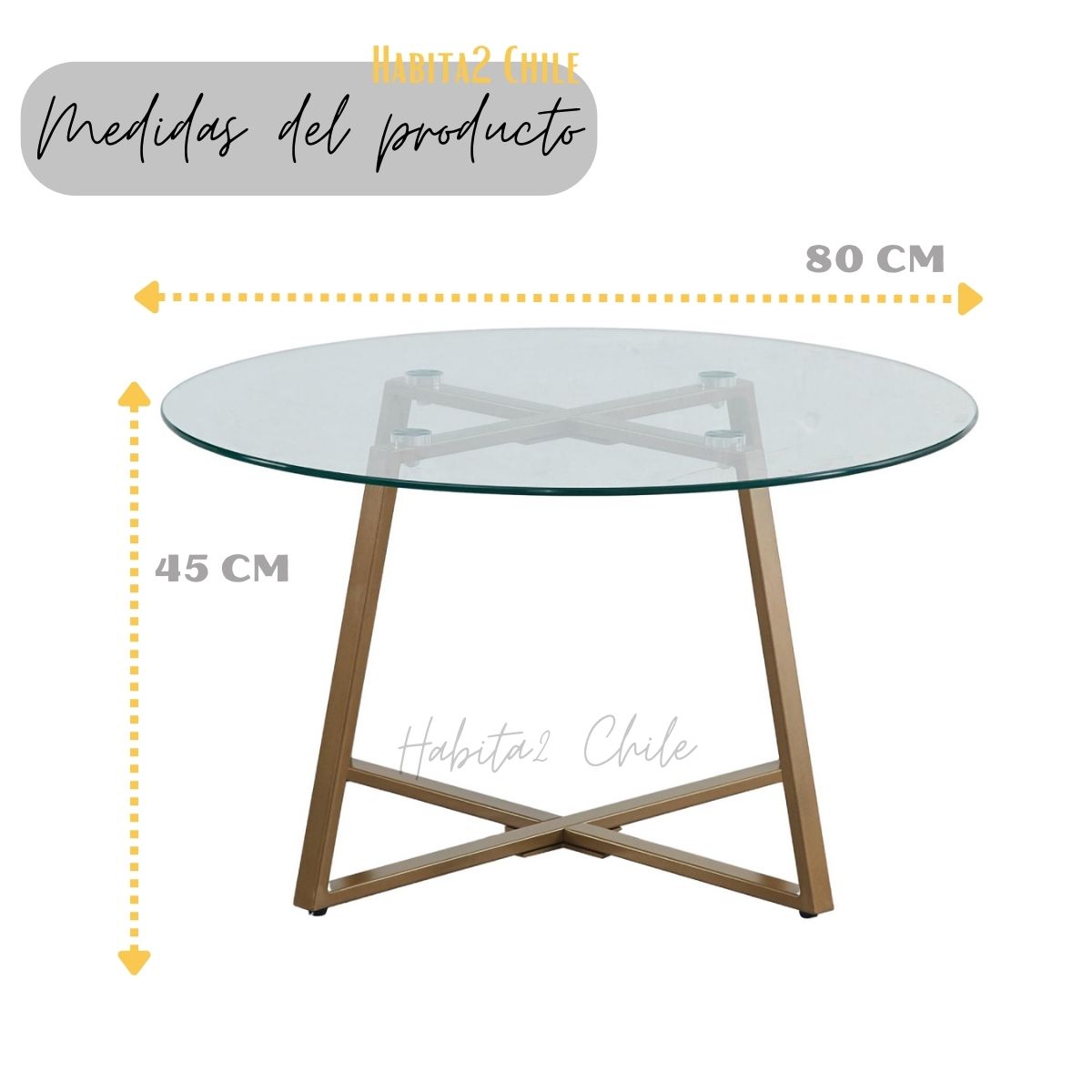 Mesa de centro Gold