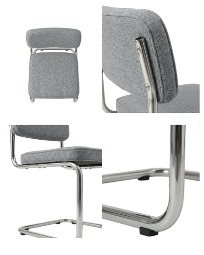 Silla Breuer Silver Acolchada
