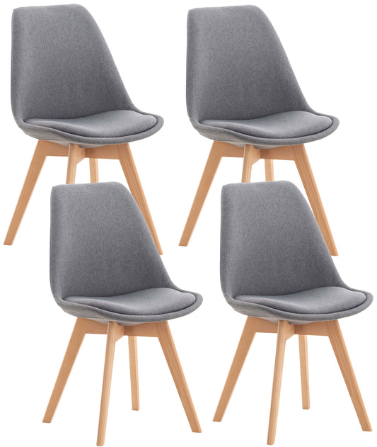 Pack 4 Sillas Tulip Lino