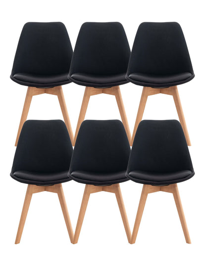Pack 6 Sillas Tulip Lino