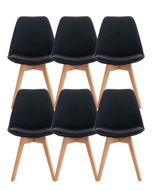 Pack 6 Sillas Tulip Lino