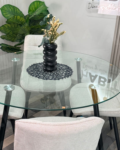 Comedor Merichair Black Minimalista