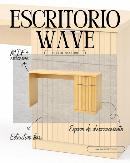 Escritorio Wave con Almacenamiento