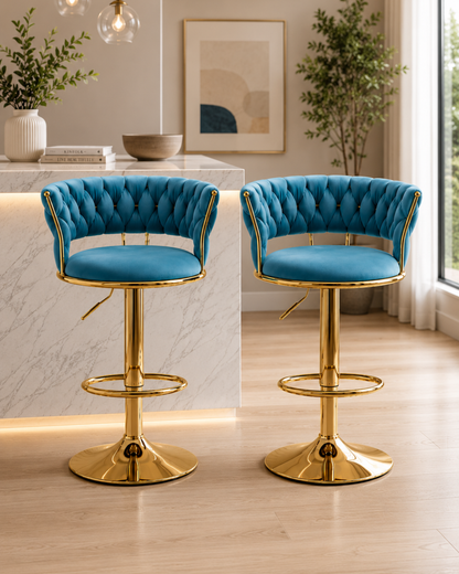 Taburete Queen Terciopelo (Ajustable)