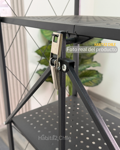 Estantería Metálica Plegable con Ruedas