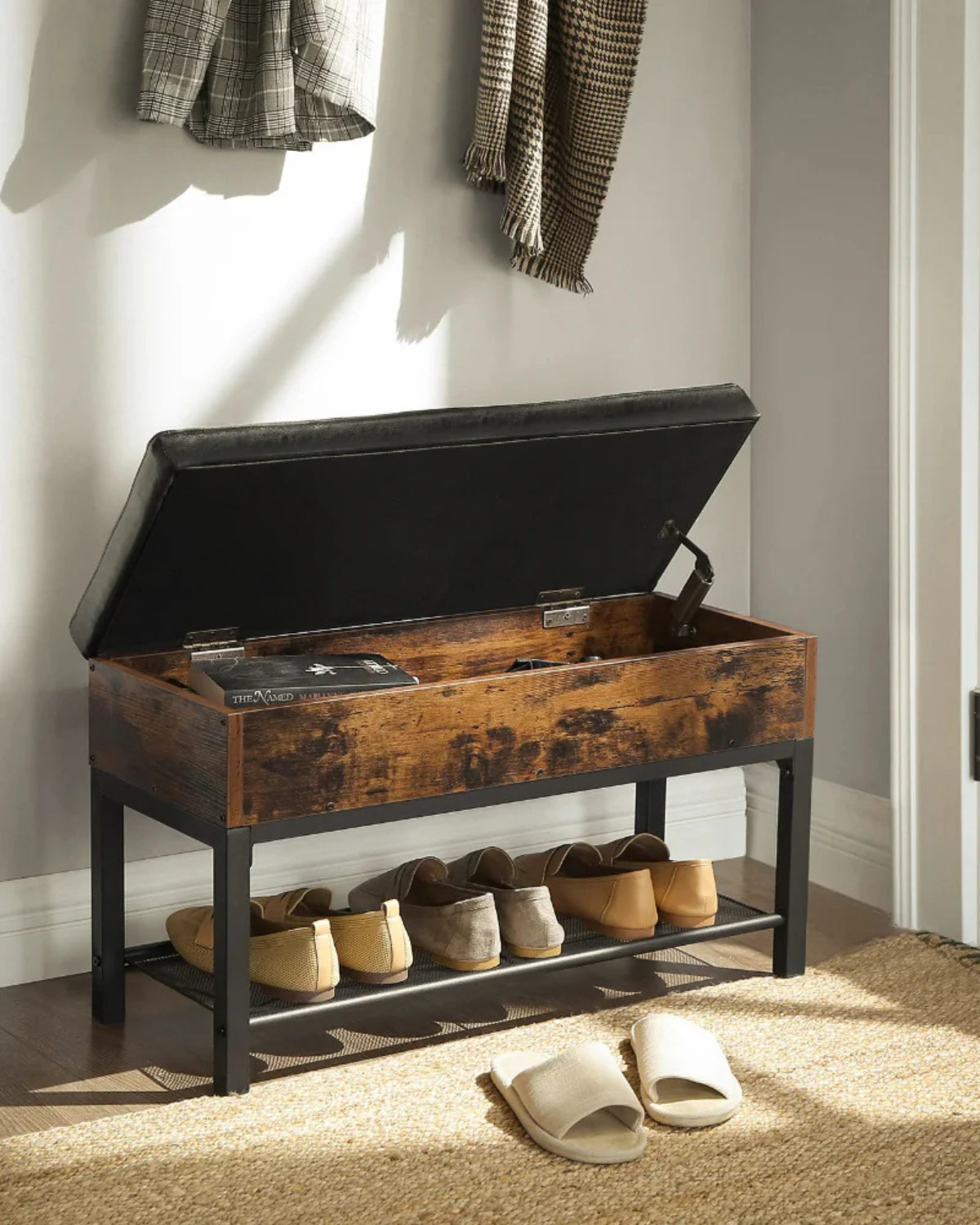 Banco Industrial con Baúl