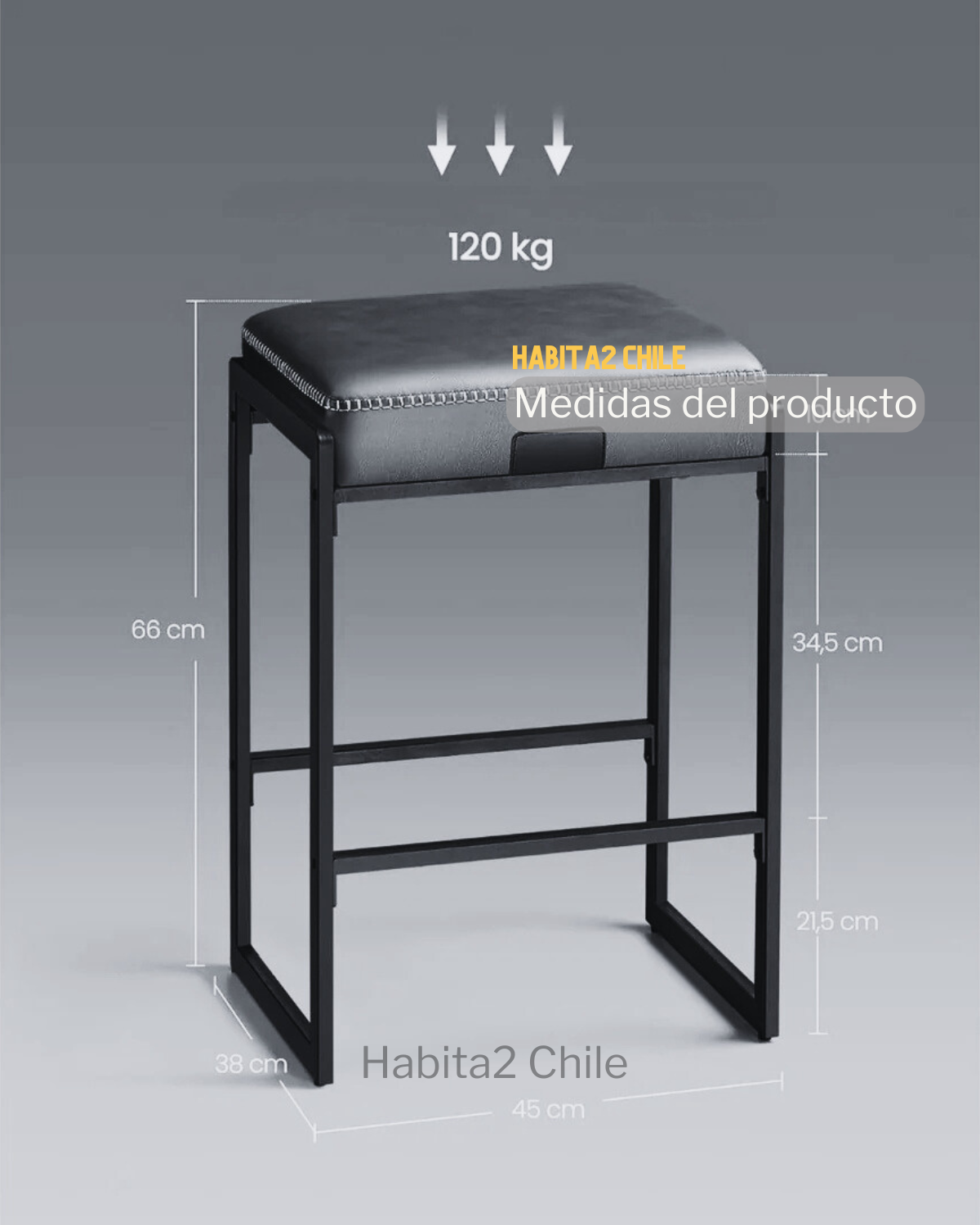 Taburete Cuero Joseph