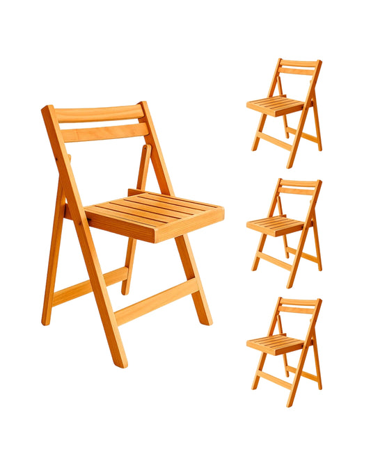 Pack 4 Sillas Plegables Woody