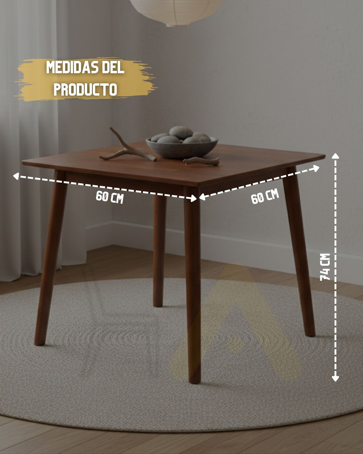 Mesa Henry 60x60 cm