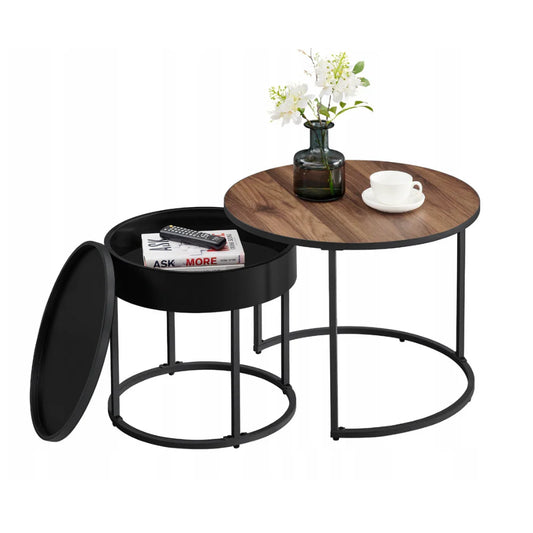 Set Mesas anidadas con Almacenamiento