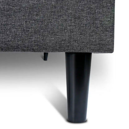 Base Cama Europea Gris 2 Plazas