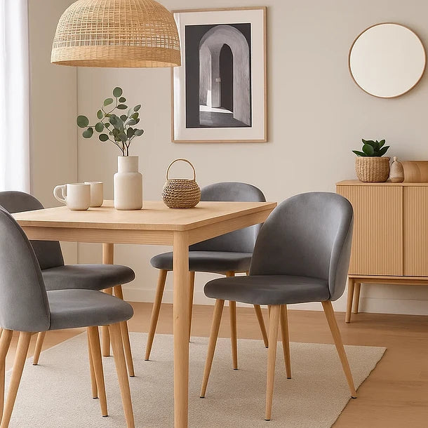 Silla Nordic Wood Lisa Terciopelo