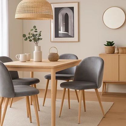 Silla Nordic Wood Lisa Terciopelo