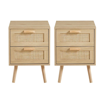 Pack 2 Veladores Wood Claro
