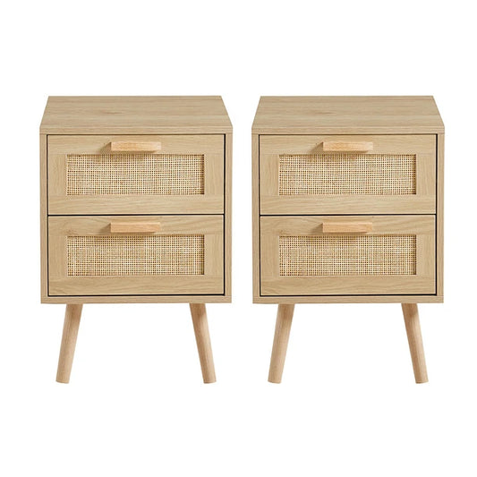 Pack 2 Veladores Wood Claro