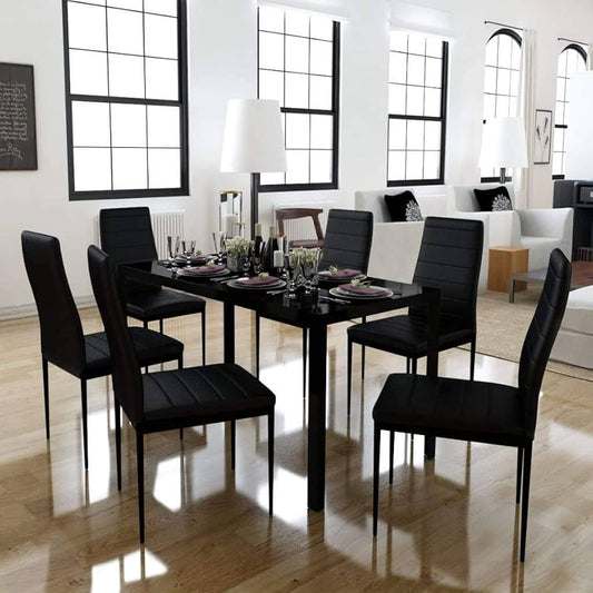 Comedor Dining Negro 6P