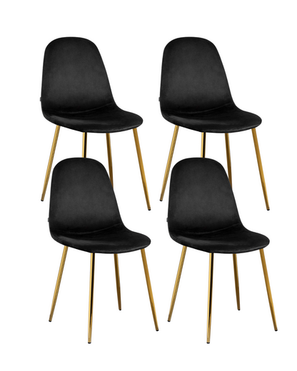 Pack 4 Sillas Trendytop Gold Terciopelo