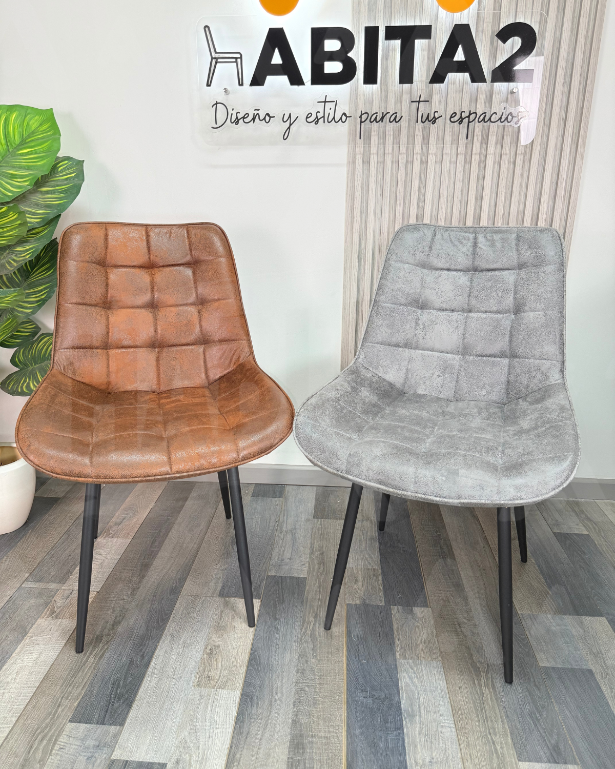 Silla Cuadros Gamuza