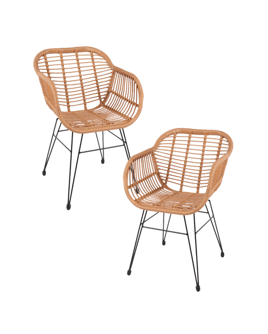 Pack 2 Butaca Rattan Santorini
